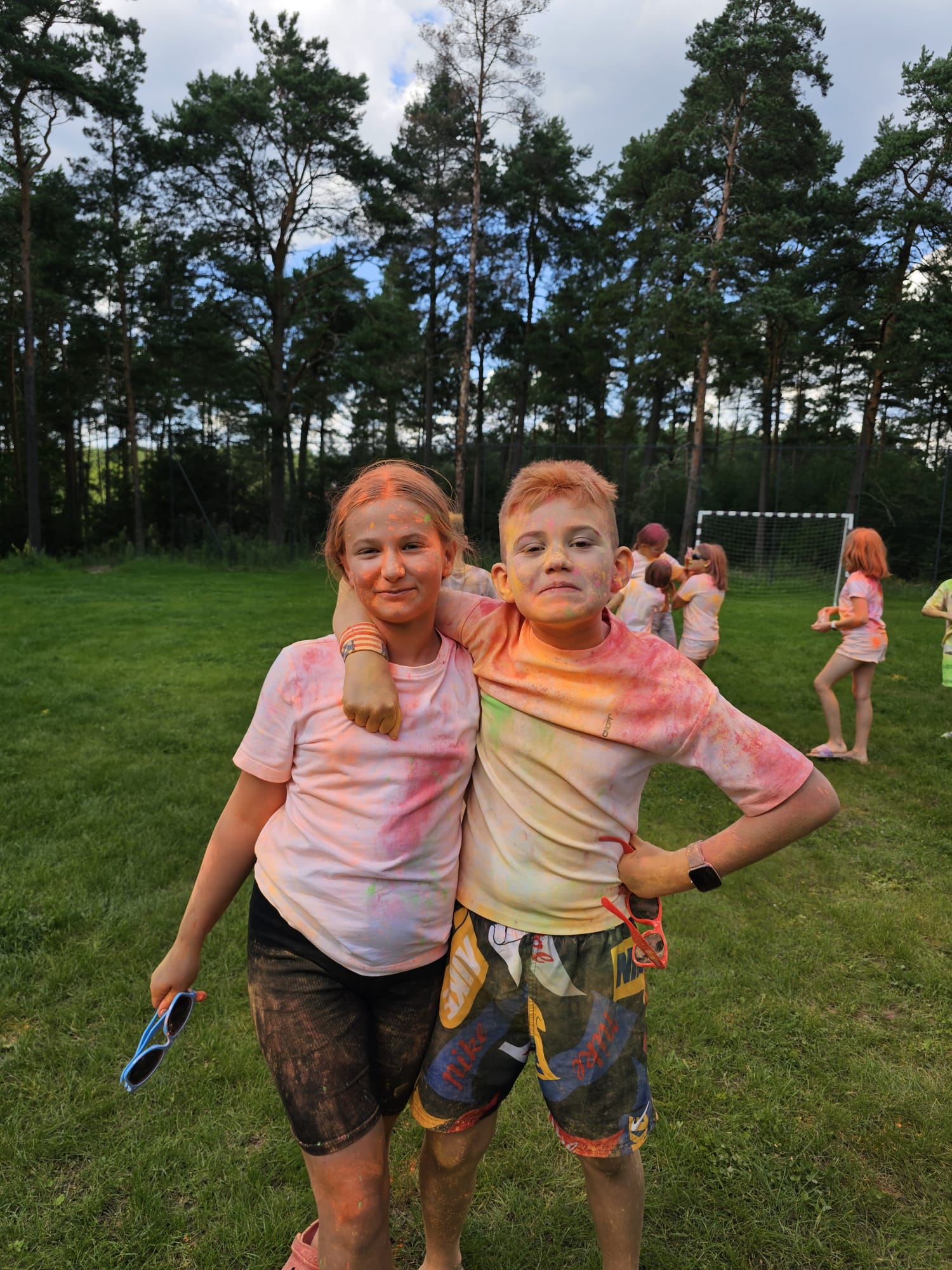 Two cousins in high spirits! Two cousins in high spirits!